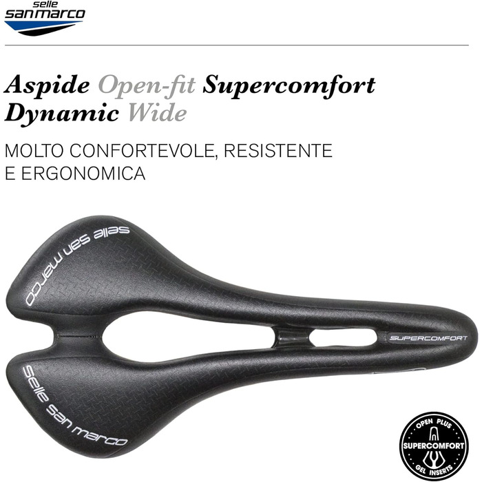Велосипедне сідло Selle San Marco Aspide L, чорне