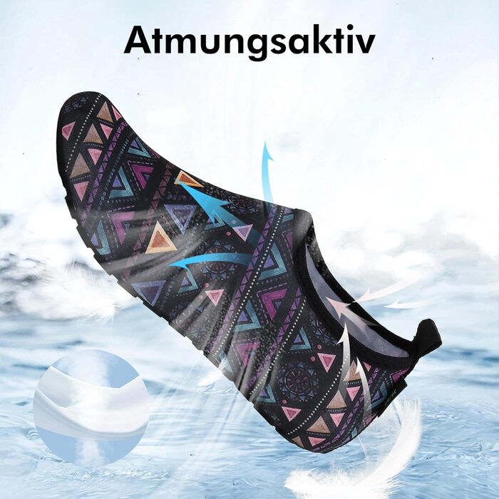 Шкарпетки для плавання SAGUARO Unisex, швидковисихаючі, для чоловіків та жінок, розмір 36-47 (EU 38/39), колір: фіолетовий