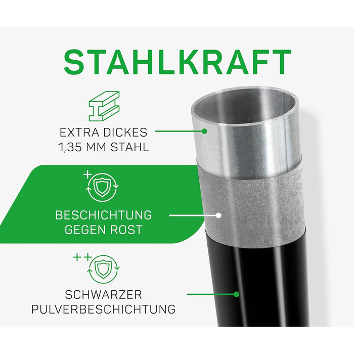 Круглий вуличний батут Salta Comfort Edition ⌀213/305/366см - комплект з захисним покриттям, сіткою та пружинами (TÜV geprüft, чорний/зелений/рожевий)