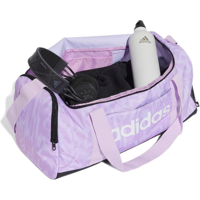 Жіноча спортивна сумка adidas Graphic, лаванда/лілак/біла, розмір S