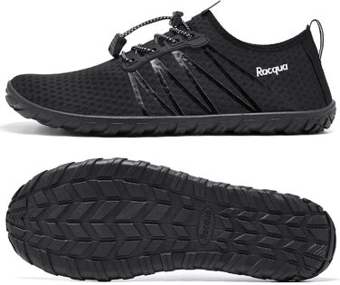 Водні черевики Raqua для плавання та відпочинку на пляжі (унісекс, чорний)