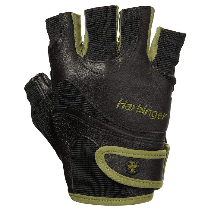 Рукавички для фітнесу Harbinger FlexFit чоловічі, для важкої атлетики, зелені, розмір S, можна прати в машині