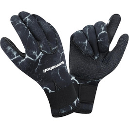 Неопренові рукавички Summshall 3 мм для дайвінгу, серфінгу, каякінгу, снорклінгу, вітрильного спорту та риболовлі - сірі для чоловіків та жінок