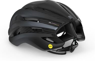 Велосипедний шолом MET Trenta 3K Carbon MIPS, чорний, розмір S
