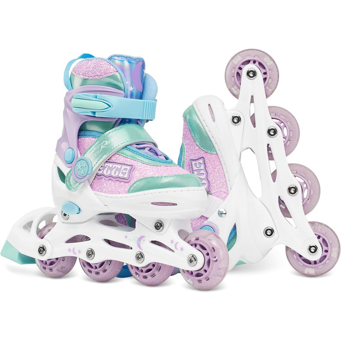 Інлайнери дитячі RAVEN Etta Violet з LED підсвіткою, регульовані (30-33 розмір)