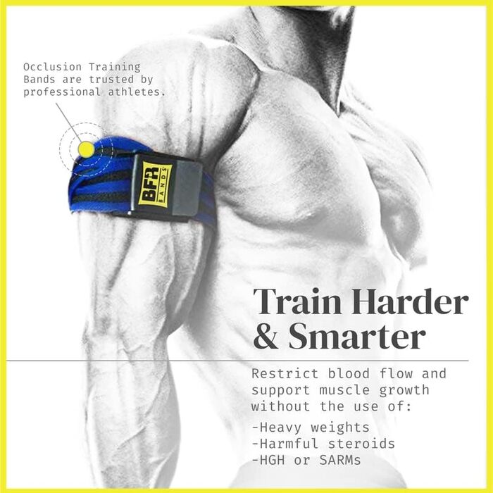 BFR Bands Sport Venenstauer & Біцепс Банди Набір 4 шт (PRO, Pro Bands 2 шт) - Еластичні стрічки для фітнесу та силових тренувань