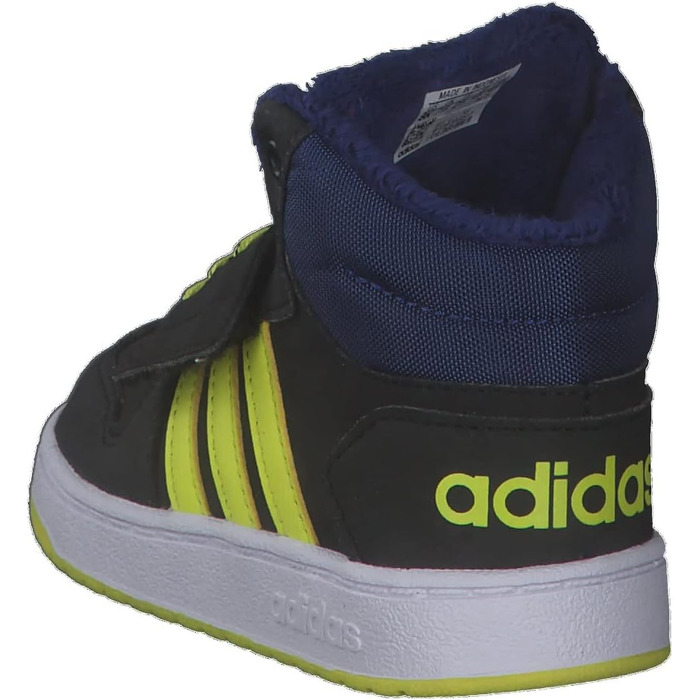 Кросівки Adidas Hoops Mid 2.0 для дітей та дорослих (21 EU, чорний/жовтий/синій)