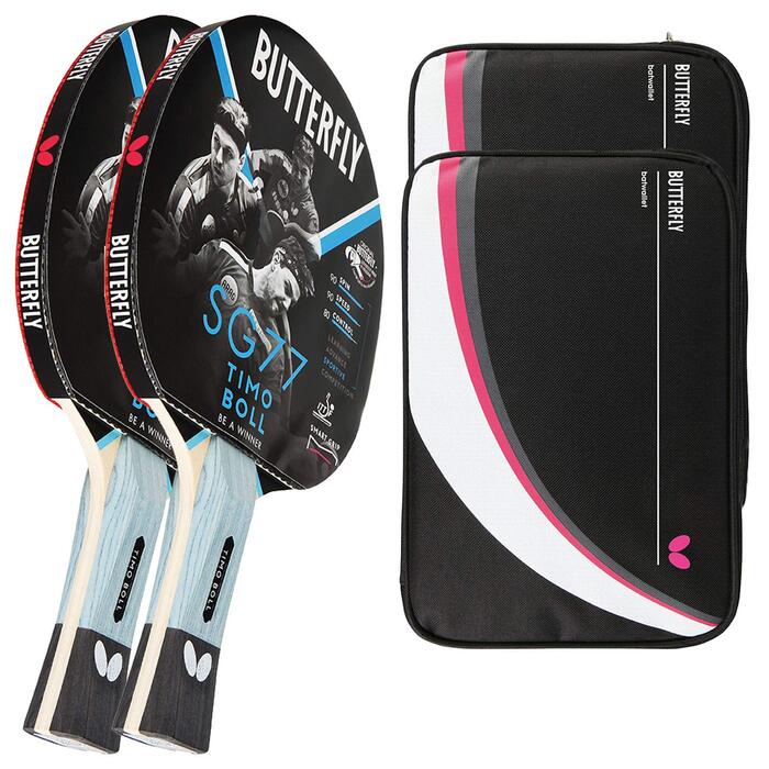 Набір для настільного тенісу Butterfly Timo Boll SG77 (ракетка + 2 чохли) | ITTF сертифікований | Для досвідчених гравців