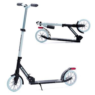 Самокат міський BLACKWHEELS Zoom City-Scooter 200мм, алюмінієвий, складаний, з амортизатором, регульований кермо, м'ятний