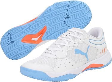 Футбольні бутси PUMA Solarsmash Rct для чоловіків, 44.5 EU, білий, чорний, блакитний