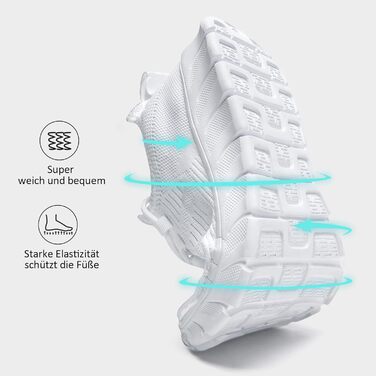 Жіночі кросівки: спортивні, для бігу, фітнесу, тенісу, туризму та відпочинку. Розмір 40 EU, білий колір