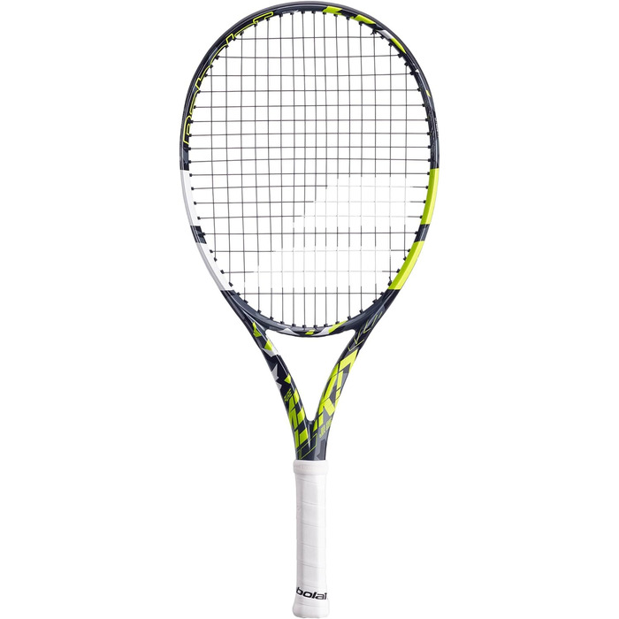 Дитяча тенісна ракетка Babolat Pure Aero Junior 25 S CV 370, сіро-жовта, розмір 0