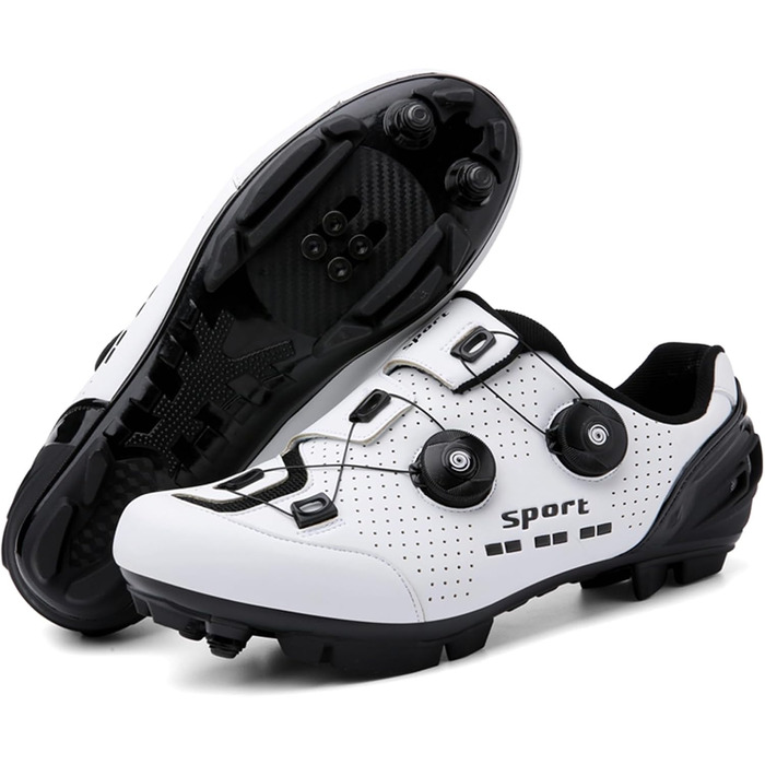 Велосипедні шкарпетки SDEQA для MTB, чоловічі та жіночі, сумісні з SPD, унісекс, розмір 41 EU, білі