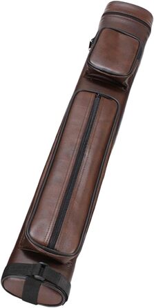 Сумка для більярду LOVIVER: чохол для кия з регульованим плечовим ременем, коричневий, 4 відділення