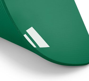 Adidas фітнес-мат для дому, нековзкий, 10 мм, темно-зелений — килимок для гімнастики, фітнесу та тренувань, дві розміри