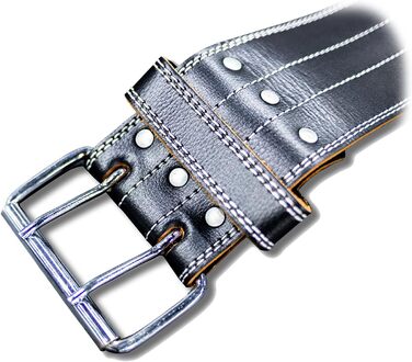 Спортивний пояс для важкої атлетики Fit Active для жінок та чоловіків, преміум-якість, шкіра, регульований, чорний, розмір M