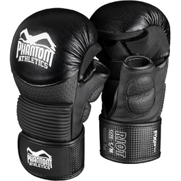 Рукавички для MMA Phantom RIOT – захист для спарингу, відкрита долоня, безпека великого пальця та зап'ястя, для боротьби, тренувань, чоловічі