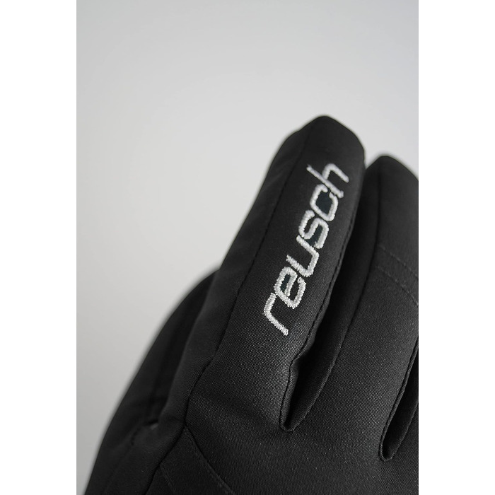 Жіночі гірськолижні рукавички Reusch Softshell, водонепроникні та теплі, чорно-сріблясті, розмір 6.5