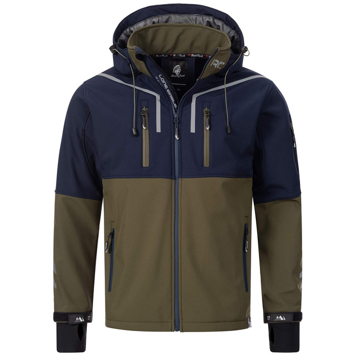 Чоловіча куртка Softshell Rock Creek Outdoor H-222, темно-синя, розмір S