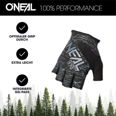 Велосипедні рукавички O'NEAL Drop V.17: безпальцеві, MTB, DH, FR, Downhill, Freeride, гель, чорний/сірий