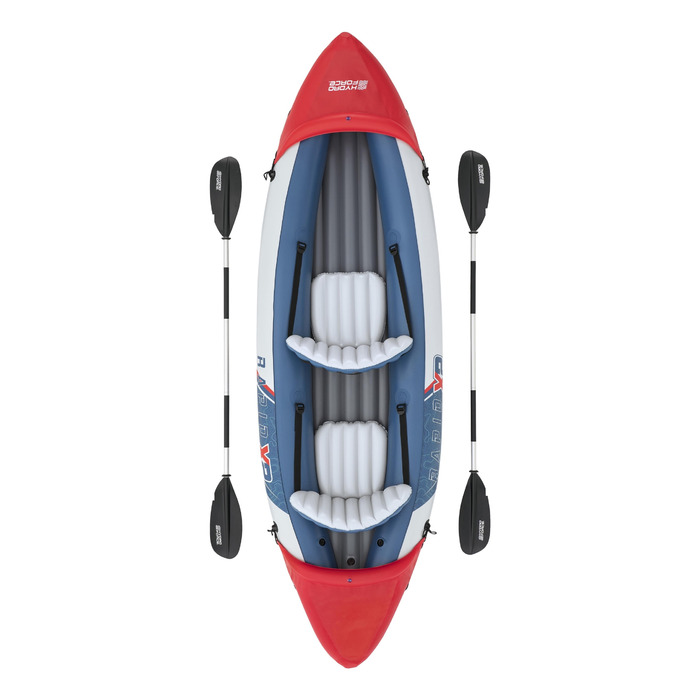 Надувний двомісний каяк Bestway Lite Rapid X2 (65077), 321 x 100 см, комплект