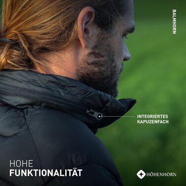 Чоловіча куртка Höhenhorn Balmhorn: перехідна, степкова з капюшоном (XXL, Зелений/Зелений)