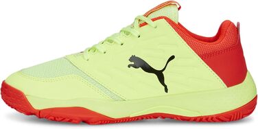Дитячі гандбольні кросівки PUMA Accelerate Turbo Jr II (37 EU, жовто-червоний, чорний)