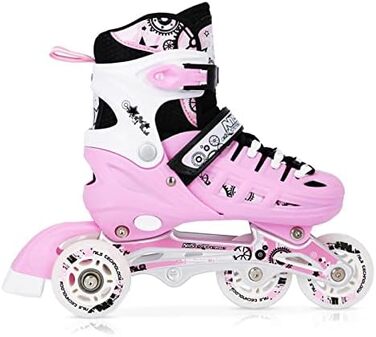 Коньки NILS дитячі та жіночі, регульовані, розмір 35-38, колір Bonbonrosa (NH10905)