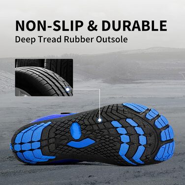 Чоловічі шкарпетки Grand Attack Barfußschuhe, мінімалістичні крос-тренери, підошва Zero Drop, широка передня частина (40.5 EU Weit, Zt609 Black Blue)