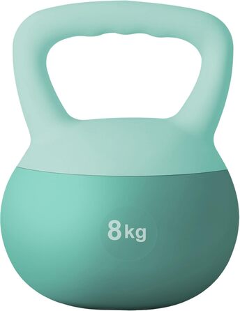 Гиря DlandHome Soft 5/8/12 кг для фітнесу, тренувань і силових вправ, м'яка, для жінок і чоловіків, рожева