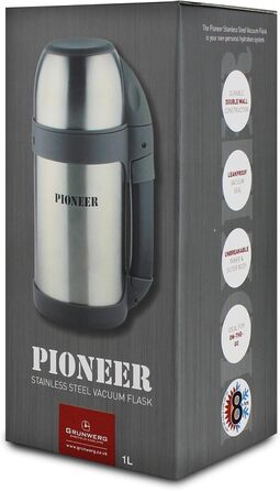 Термос Pioneer для вулиці з високоякісної нержавіючої сталі з ручкою та чашкою