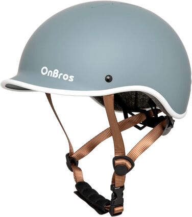 Велосипедний шолом OnBros для чоловіків і жінок, ретро-стиль, міський шолом для скейтборду, регульований розмір 56-61 см