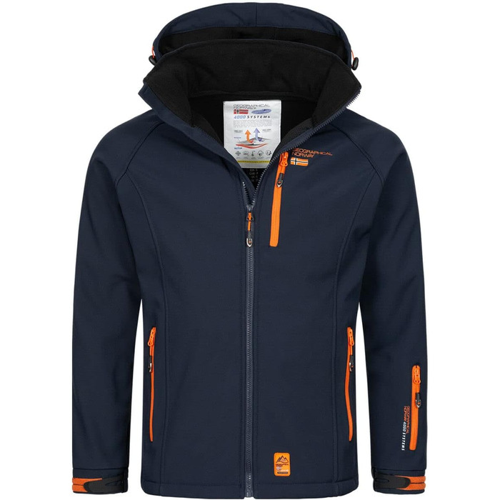 Чоловіча куртка Geographical Norway: Softshell, захист від дощу, осінь/зима, XL, Navy