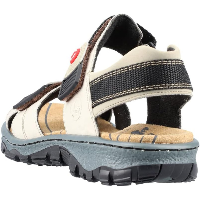 Жіночі сандалії Rieker 68851, класична модель, кремовий/грибний колір, розмір 37 EU