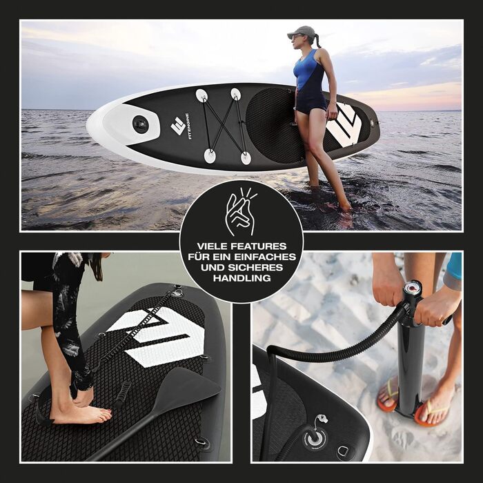 Надувне SUP-борд FitEngine SUP Allrounder Racer Junior 8' - 12'' | Комплект з Drybag, чохлом для телефону та ін. | Якість Drop-Stitch від Allrounder 12' - 365 см