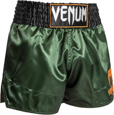 Шорти для тайського боксу Venum Classic Muay Thai (Зелений/Чорний/Золотий, M Slim)