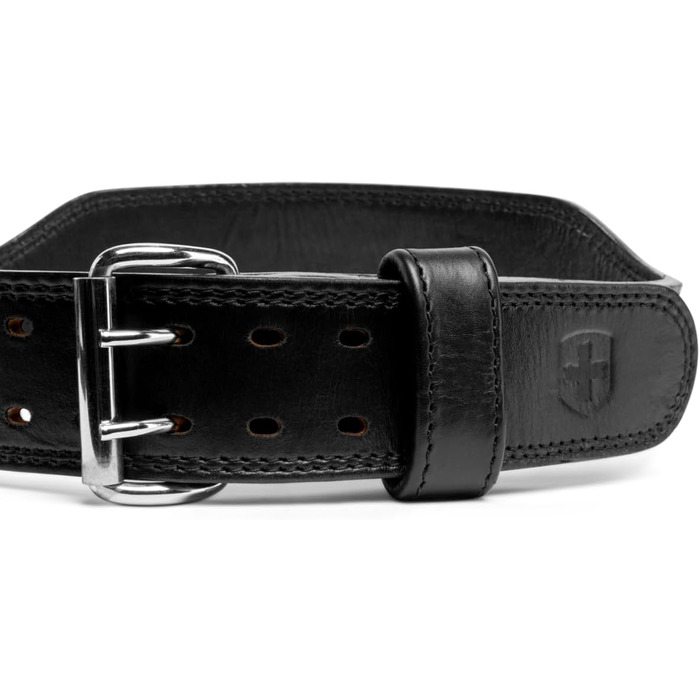 Пончо для тренувань Harbinger 7mm Pro Leather - Пояс для важкої атлетики, пауерліфтингу та олімпійського хавлінгу, чорний, великий