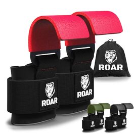 Ремінь для важкої атлетики Roar®: підтримка зап'ястя, для кросфіту, бодібілдингу, ремені для підйому тягарів, червоний
