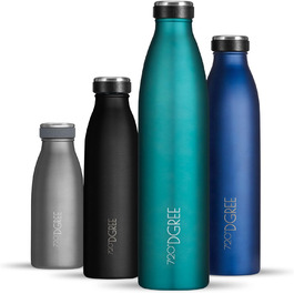 Термос-термобутилка 720°DGREE milkyBottle 750 мл, нержавіюча сталь, без BPA, герметична, для газованих напоїв, спорту, школи, фітнесу, кемпінгу, синя