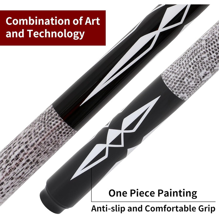 Більярдні кийки Dysdensa з фібергласу та графіту, 147 см, вага 510-595 г