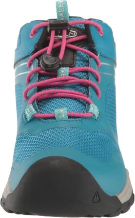 KEEN Wanduro Mid - Водонепроникні дитячі черевики для хайкінгу, Fjord Blue/Fuchsia/Purple, 38 EU