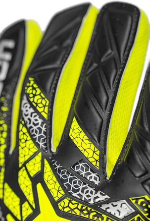 Воротарські рукавички Reusch Attrakt Starter Solid Junior - жовто-сріблясті-чорні (3) для дітей та підлітків