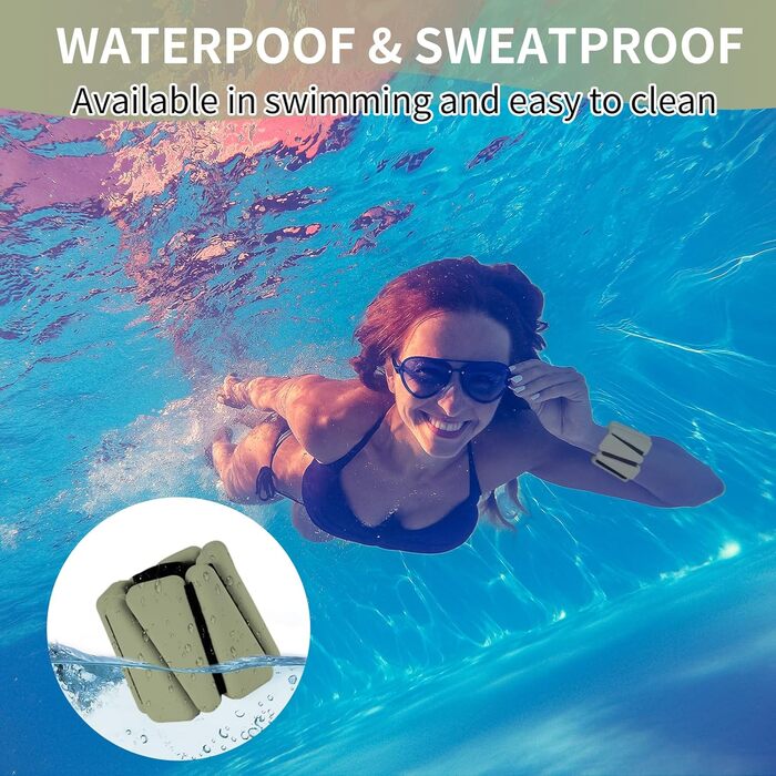 Ваги для зап'ястя та щиколоток FENIXFIT для жінок. Набір 2 шт. для силових тренувань, бігу, йоги, пілатесу (зелені)