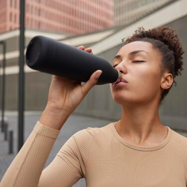 Фляга Mont-Clair з нержавіючої сталі 750 мл - термос, без BPA, витримує 24 години холод та 12 годин тепла, не протікає, кольоровий градієнт Cyan Pink