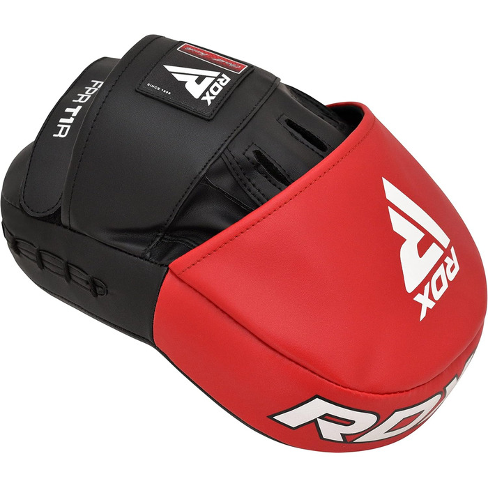 Боксерські лапи RDX для тренувань MMA, кікбоксингу, тайського боксу та тхеквондо, штучна шкіра, біло-чорні, універсальні, для тренерів і спортсменів
