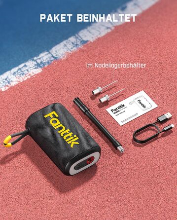 Електричний насос Fanttik X8 Nano для м'ячів, ультрашвидке накачування, портативна повітряна помпа з точним цифровим манометром і LCD-дисплеєм для баскетбольних, футбольних, волейбольних та регбійних м'ячів