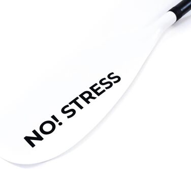 Гібридне SUP і каяк весло No Stress, 4-частинне, карбоновий стрижень, регульована довжина 230 см (каяк) / 172-213 см (SUP), легке, для початківців і досвідчених