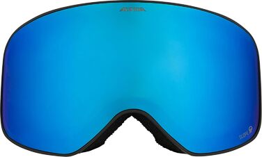 Гірськолижні окуляри ALPINA Slope з контрастним фільтром, чорний матовий (M, чорний-блакитний матовий)