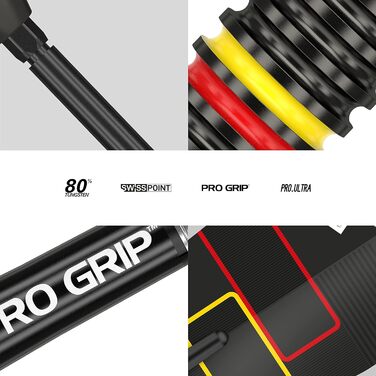 Дротики Target Darts Gabriel Clemens 80% вольфрамові, Swiss Point, для дартсу, стіл-тип, комплект