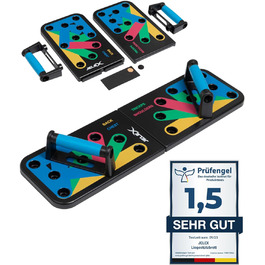 JELEX Tornado дошка для віджимань Push Up, багатофункціональна, 64×19 см, ABS-пластик, з антиковзаючими накладками та 10-тижневим тренувальним планом
